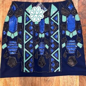 NWT Verty Where the Black Top Ends Mini Skirt